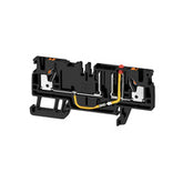 Weidmuller Fuse terminal, push-in, black, 2.5mm², 24V, 10A